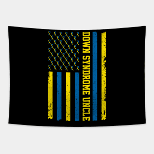 Down Syndrome uncle Vintage US Flag Tapestry