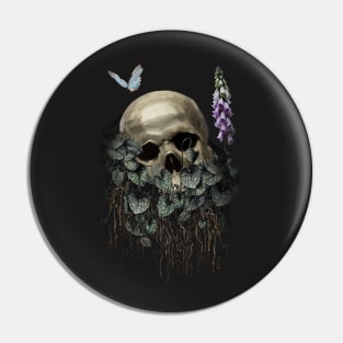 Skull and Nature Pin