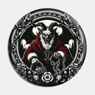 Krampus Christmas Pin