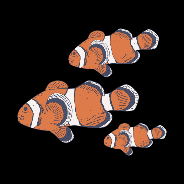 Clownfish - Underwater Creature - Clown Sea Animal by DeWinnes