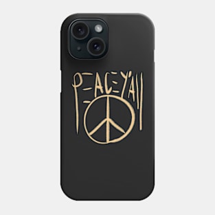 peace you all, peace y'all themed graphic design Phone Case