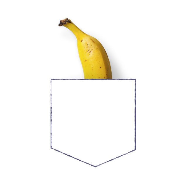 Discover Banana in breast pocket - Banana - T-Shirt