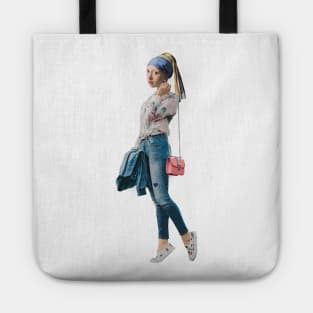 Girl with a pearl Tote