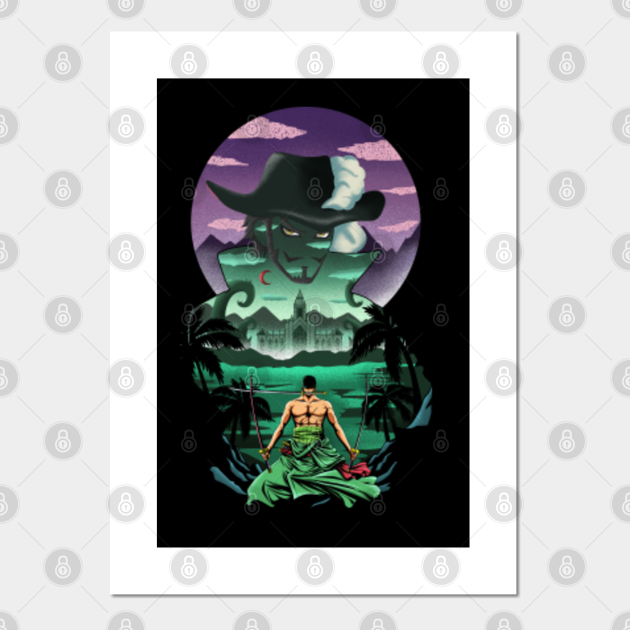 Zoro One Piece Roronoa Zoro Cartel E Impresion Artistica Teepublic Mx