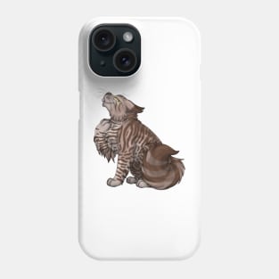 Chocolate Tabby Longhair Phone Case