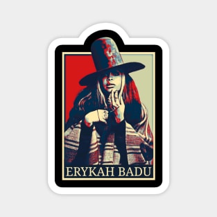 Retro Erykah Badu Beautiful Magnet