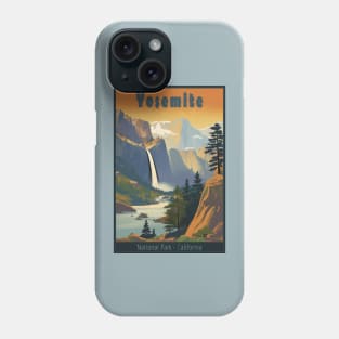 Yosemite National Park Vintage Travel Poster Phone Case