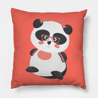 Cute Panda Girl Pillow