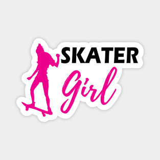 Skateboarder Girl - Skater Girl Magnet