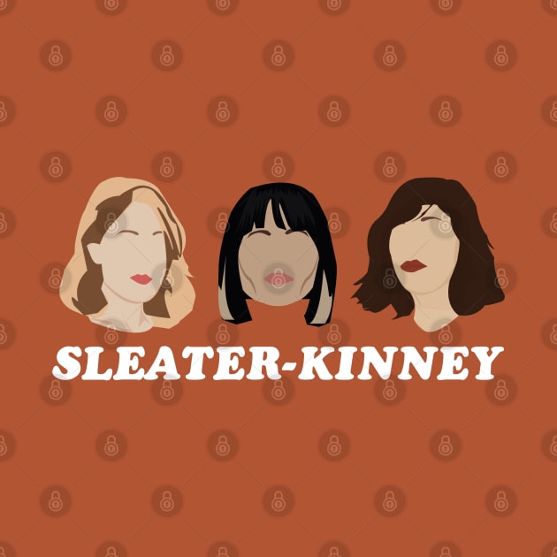 sleater-kinney faces by Luckythelab