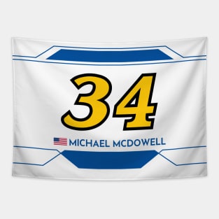 Michael McDowell #34 2023 NASCAR Design Tapestry