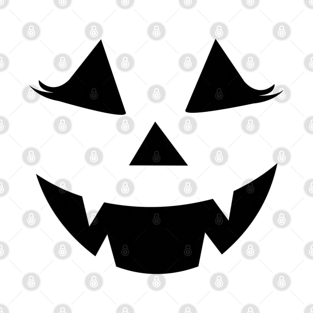 pumpkin eyelashes funny halloween gift by mohazain