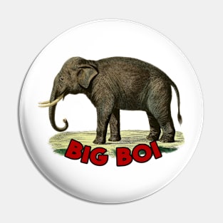 Big boi retro elephant meme Pin