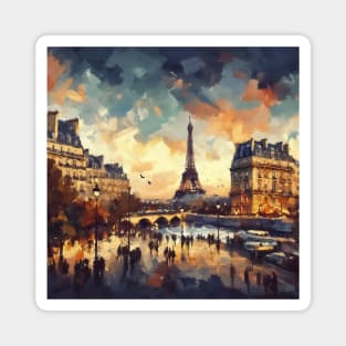 Paris Impressionism Painting Magnet