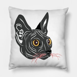 Black cat Pillow