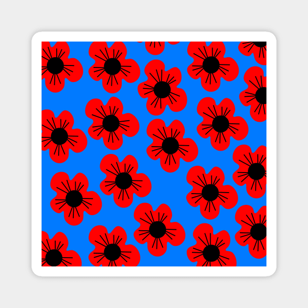 flowers pattern Magnet by monika27