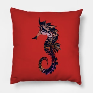 Art Seahorse, nautical tribal symbol print Pillow