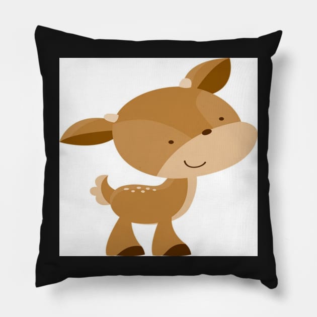 cute Deers Pillow by longford