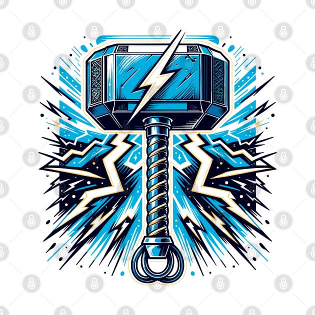 Thunderous Mjolnir: Superhero-Inspired Hammer by Kicosh