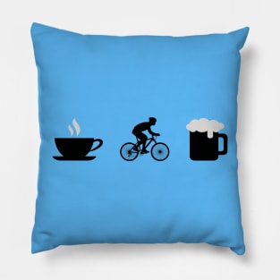 Things To Do List - Coffee, Cycling and Beer Pillow
