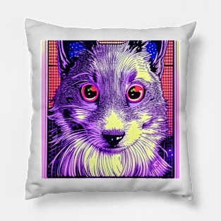 Cute retro cat Pillow