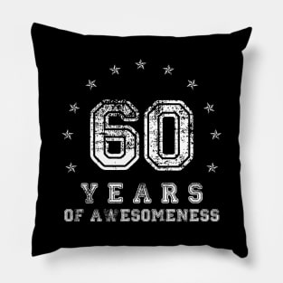 Vintage 60 years of awesomeness Pillow