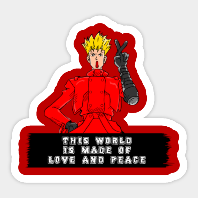 This World Is Made Of Love And Peace Hair Sticker Teepublic
