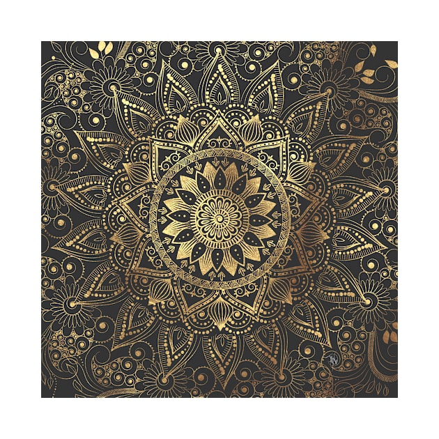 Elegant gold mandala artwork by InovArtS