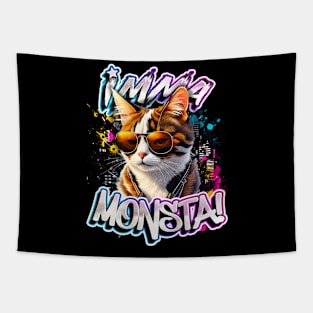 Imma Monsta! CAT | Blacktee | by Asarteon Tapestry
