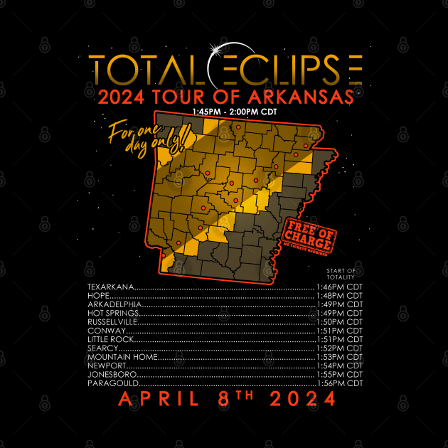 Total Solar Eclipse 2024 Tour of Arkansas by NerdShizzle