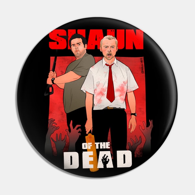 Shaun and Ed ready to kill zombies Pin by @akaluciarts