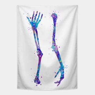 Arm Bones Watercolor Tapestry