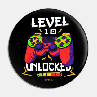 level 10 unlocked birhday gift Pin