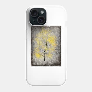 A Tree Decorated In Yellow Phone Case