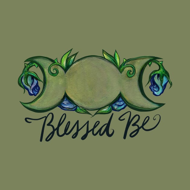 Blessed Be Triple Moon by bubbsnugg