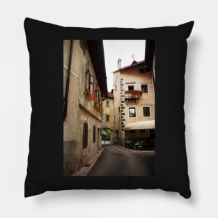 Historic Street in Skofja Loka 2 Pillow
