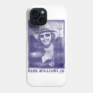 Hank Williams Jr // Vintage Aesthetic Faded Style Fan Design Phone Case