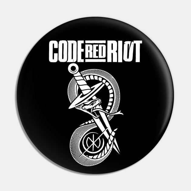 Snake Knife Riot Pin by CodeRedRiot