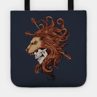 dead hunter lion Tote