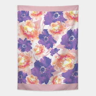 Rose and peony flowers Tapestry