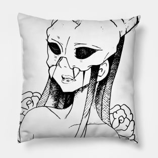 A girl with bad thoughts Pillow