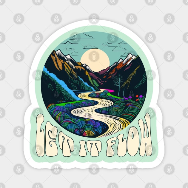 Let it Flow Magnet by ApricotJamStore