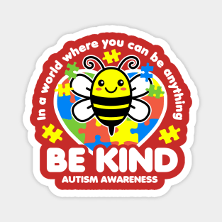 Be Kind Autism Awareness Magnet