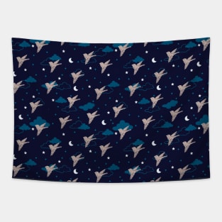 Nocturnal Bird in the Night Tapestry