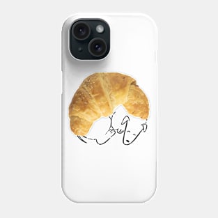 Croissant dog Phone Case