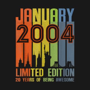 January 2004 20 Years Of Being Awesome Limited Edition T-Shirt