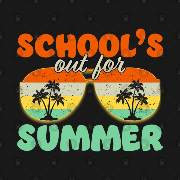 School's Out for Summer Sunglasses, Funny Last Day of School by Printofi.com