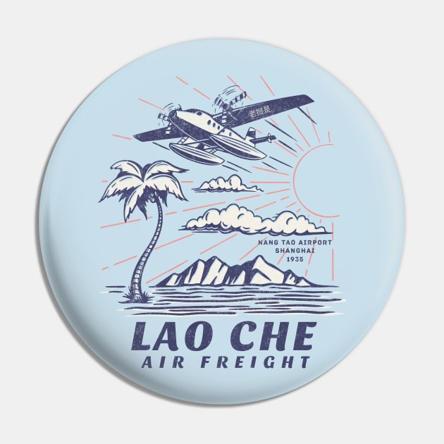 Lao Che Air Freight - 1935 - vintage logo Pin by BodinStreet