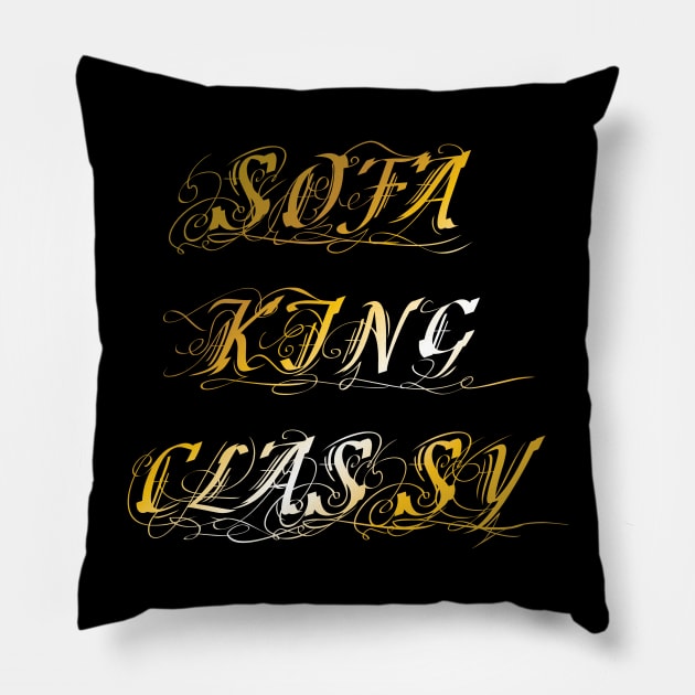 SofaKingClassy Pillow by Danispolez_illustrations