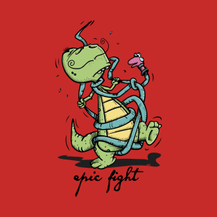 Dinosaur's epic Fight T-Shirt